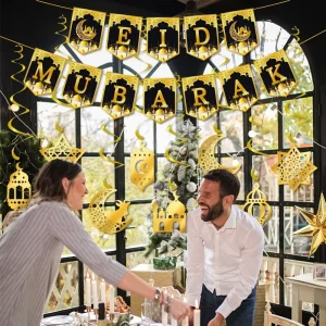 Customized Pafu Ramadan Muslim Islamic Party Gift Festival Decorations and Ornaments