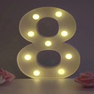 Customized Party Props With Homemade KT Board Lights LED Large Digital Lights Baby Banquet Birthday Party Decorations