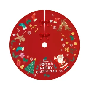 Customized Pattern Snowflake Christmas Tree Skirt