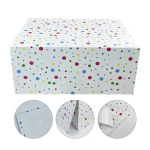 Customized Premium Playful Colorful Polka Collapsible Space Saving Large Capacity Magnetic Gift Box Present Box Shipping Box