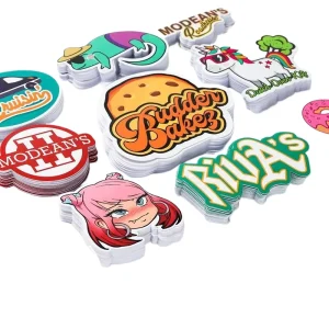 Customized Printed Logo Die Cut Vinyl Sticker High Quality Self Adhesive Waterproof Sparkling Promotional Party Supplies