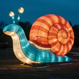 Customized Snail Shaped Animal Lantern Christmas Waterproof Festival Lantern for Amusement Parks Party Holiday Supplies