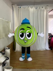 Customized Tennis Cartoon Character Costumes Sport Performance Props People Wearing