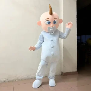 Cut Girl and Boy Mascot Costume Suits Halloween Christmas Birthday Adults Fancy Dress Outfit for Party Wedding