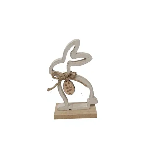 Cute Easter Bunny 3D Wooden Ornament Party Decor for Girls and Children Home Country Easter Decoration