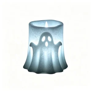 Cute Ghost Tea Light Holder Halloween Candle Decor Resin
