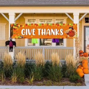 DIY Banners Flags Festival Thanksgiving Banner with Thermal Transfer Printing