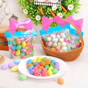 DIY Easter Emulational Small Egg Cute Plastic Window Decorations and Gifts for Parties