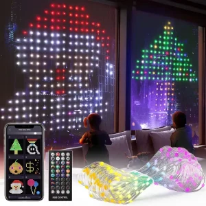 DIY Model APP Control Smart Holiday Christmas Decoration LED Fairy Curtain String Light