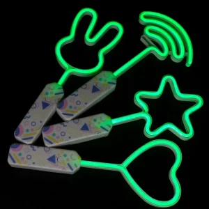 DIY Shaped Large Glow Stick Soft LED Rope Light with Battery Operated for Photo Booth Christmas Halloween Decoration