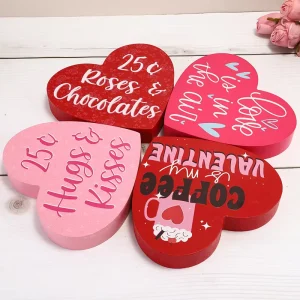 DIY Valentine’s Day Gift Love Decoration Wood Crafts Used for Home and Wedding Decoration