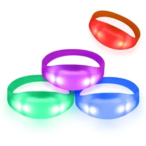 DMX Controlled RGB LED Wristbands for Party Graduation Christmas & Event Decor Concerts Festivals Corporate Events