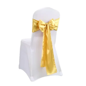 Decoration Party Gathering Holiday Supplies Festive Modern Style Wedding Banquet Chair Covers Bowknot Glass Scarf Backrest