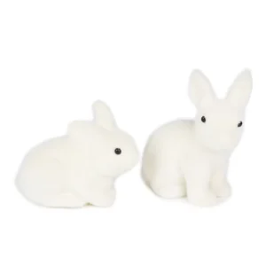 Decoration for Easter Photography Prop Party Decoration Easter White Home Mascot Straw Doll Bunny