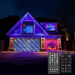 Decorative Lights with Christmas Smart Curtains and Fairy String Lights That Can Synchronize Music and Voice