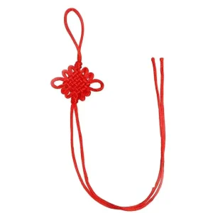 Decorative Peace Knot Rope 8-Ply Small Handmade Weave Chinese Knot Tassel Charm Pendant for DIY Crafts