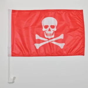 Digital Printed Logo Customizable Flags Custom 30x45cm 12×18 Inch Polyester Automotive Window Display Durable Plastic