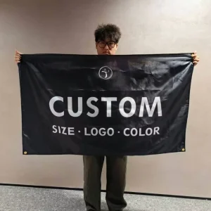 Digitally Printed Waterproof Eco Friendly Polyester Wedding Festive Pennant Flags 3×5 Double Sided Custom Outdoor Banners
