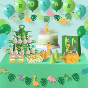 Dinosaur Birthday Party Supplies Kids Birthday Party Decoration Set