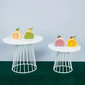 Direct Sale Modern Iron Wedding Cake Stand and Tea Dessert Display Tray Factory Price