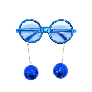 Disco 3D Laser Reflective Ball Pendant Chain Glasses Funny Party Decorative Disco Glasses