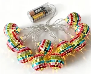 Disco Ball Decorative Lighting String Lights Party Bar Graduation Bedroom Wedding Party Christmas Decor