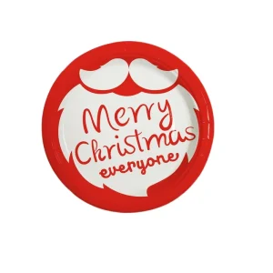 Disposable Environment-Friendly High Quality Paper Plates for Festive Christmas Parties Tableware Venue Decorations Hot Selling