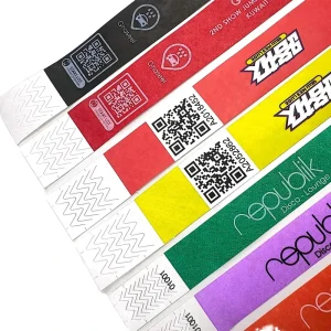 Disposable Waterproof Plastic Wristbands Nautical Style Digital Printed for Events and Festivals