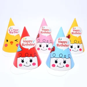 Dog Birthday Hats for Adults and Children Korean Paper Cartoon Birthday Party Cake Hats Supplies