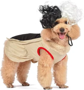 Dog Cat Wig Funny Cruella Cosply Cute Hair Accessories Dog Party Festival Costumes Pet Wig