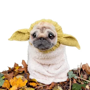Dog Hat Winter Warm Acrylic Festival Costume for Small Dogs Trendy Pet Accessories Halloween Puppy Cap