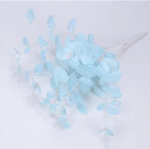 Dongchen High Quality Handcrafted Artificial 16-Branch Nonwoven Plastic Eucalyptus Multicolor Leaves for Decoration