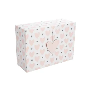 Double Door Open Paper Holiday Gift Box for Valentine’s Day or Wedding