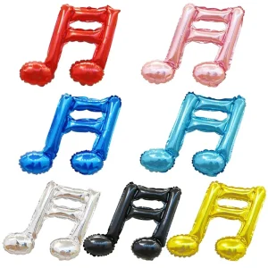 Double Note Balloon Bulk for Kids Birthday Festival Concert Party Decoration Inflatable Music Note Foil Balloons