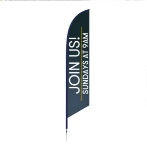Double Sided Printing 3.6m Festival Feather Flags Banners