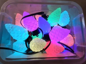 Dreamcolor Smart RGB LED Pinecone Pendant String Lights Festoon Lighting APP Control IP65 for Christmas Home Decoration