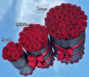 Dried Red Real Long Life Preserved Flower Preservation Immortal Everlasting Roses