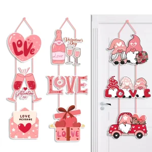 Duoyou Valentine’s Day Paper Hanging Wedding Decoration Valentine’s Day Party Decorations