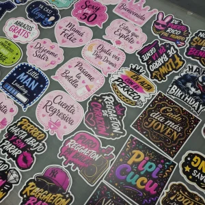 Durable Die Cut Handheld Photo Props UV Ink Printing for Ramadan Holiday Party Layout