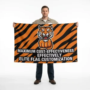 Durable Polyester Custom Promotional Banner Sign Full Color Print for Real Estate Listing Any Logo Design Waterproof