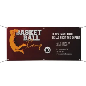 Durable Waterproof PVC Vinyl Banners with Digital UV Printing for Outdoor Advertising Sports Team Building Events Vibrant Colors