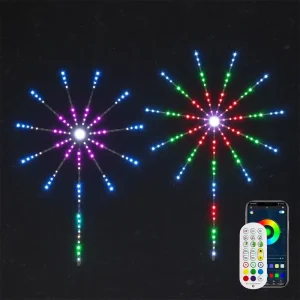 Dynamic Dream Color 5V USB Plastic Firework LED Festoon Lights for Christmas Holiday Party and Festival with 213 Modes