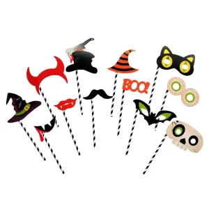 EASTTERN 12 Pcs Halloween Party Photo Booth Props