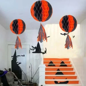 EASTTERN PARTY Halloween Honeycomb Ball with Tassel