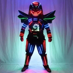 EVA Custom LED Mech Armor Robot Suit Giant Walking Puppet Transform Car Cosplay Outfit for Wedding TV Movie Festival Stage Show