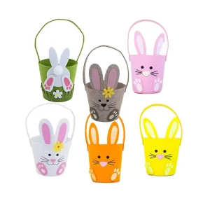 Easter Basket For Kids Easter Egg Gift Hunting Party Favors Felt Bag Home Decoration