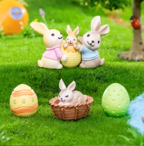 Easter Bunny Decoration Ornament Family Holiday Party Decoration Cute Ornament