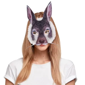 Easter Bunny Tiger Half Face PVC Non Woven Fabric DIY Mask for Halloween Party Dance Costume Decoration Prop