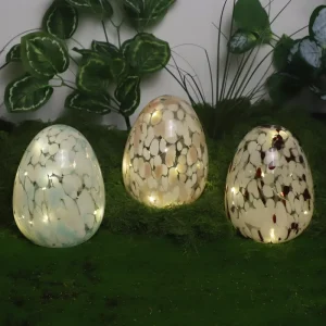 Easter Crafts Hand Blown Hanging Glass Easter Decoration Egg Shape Easter Gift