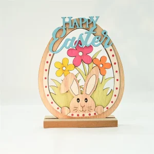 Easter Decor Bunny Home Desktop Decoration Easter Egg Decoration